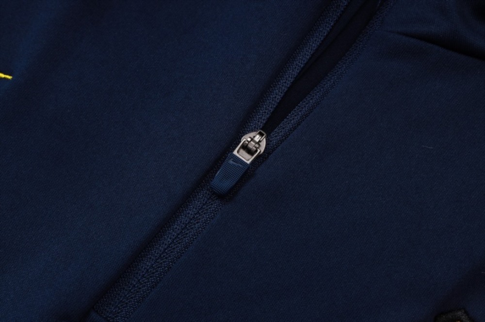 2026 Barcelona Royal blue Long-sleeved half-pull training kit