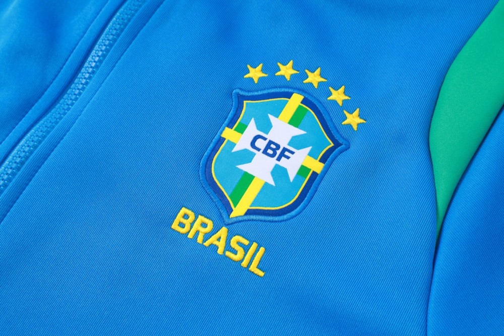 2026 Brazil Sky blue Jacket Training Suit Set