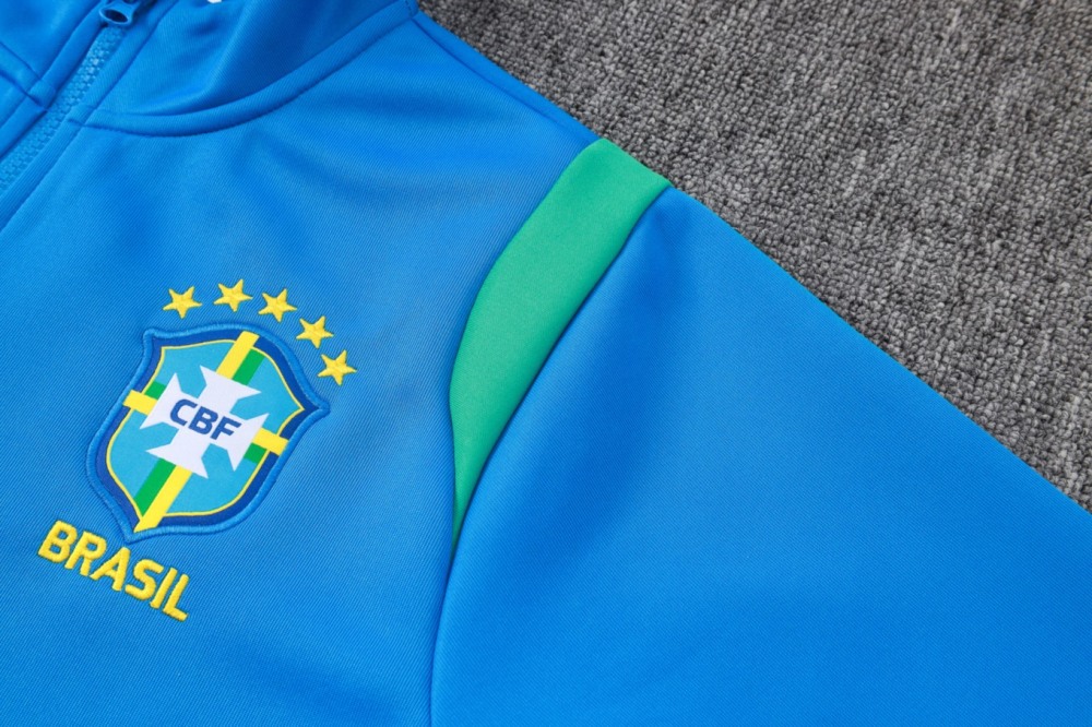 2026 Brazil Sky blue Jacket Training Suit Set
