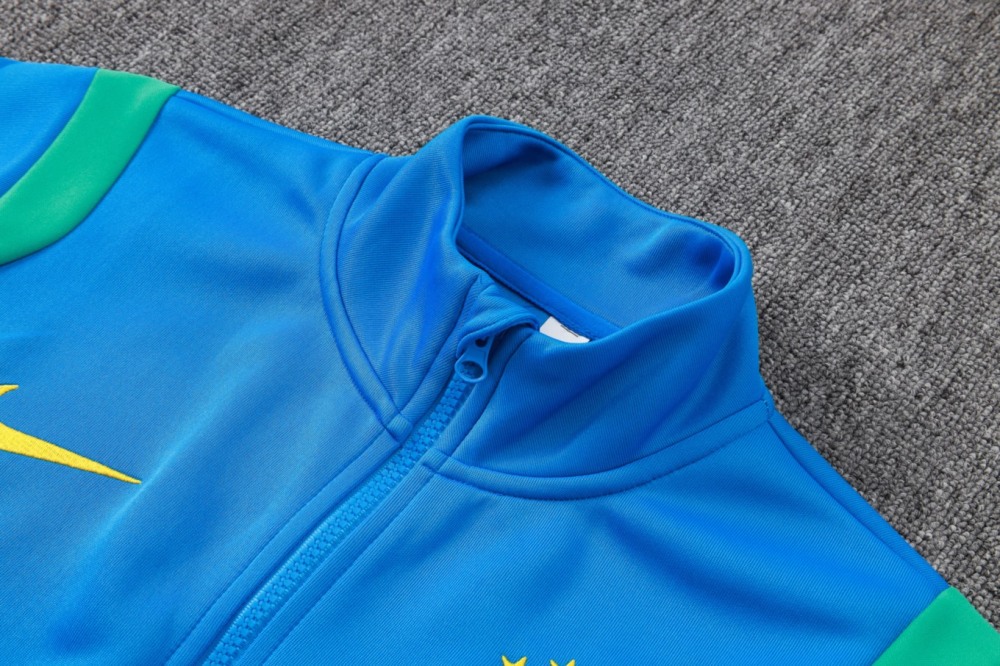 2026 Brazil Sky blue Jacket Training Suit Set