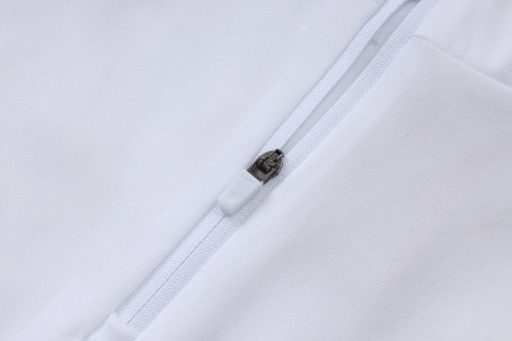 2026 Brazil White Long-sleeved half-pull training kit