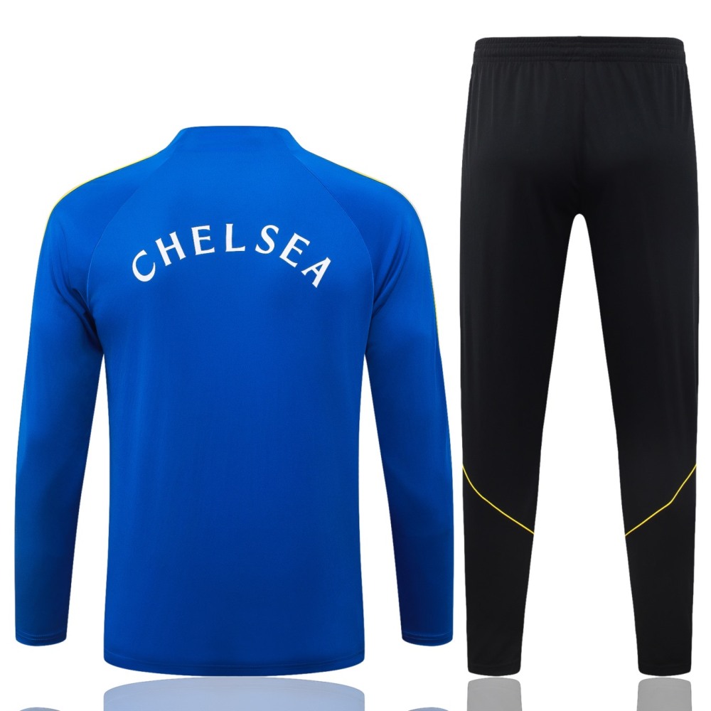 2026 Chelsea Violet Blue Long-sleeved half-pull training kit