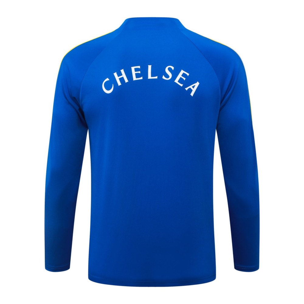 2026 Chelsea Violet Blue Long-sleeved half-pull training kit