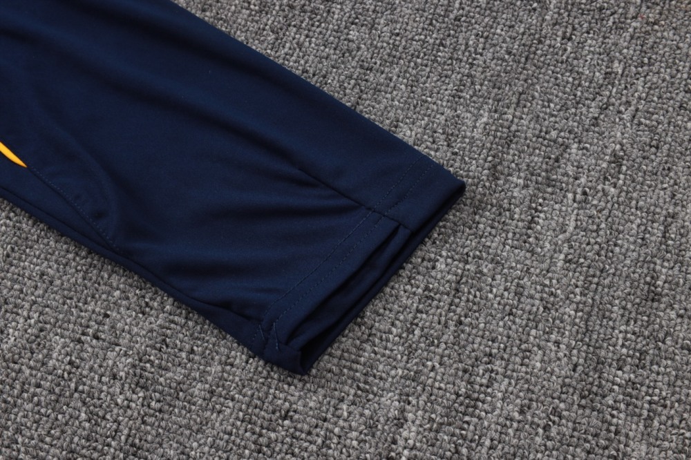 2026 France Cyan Long-sleeved half-pull training kit