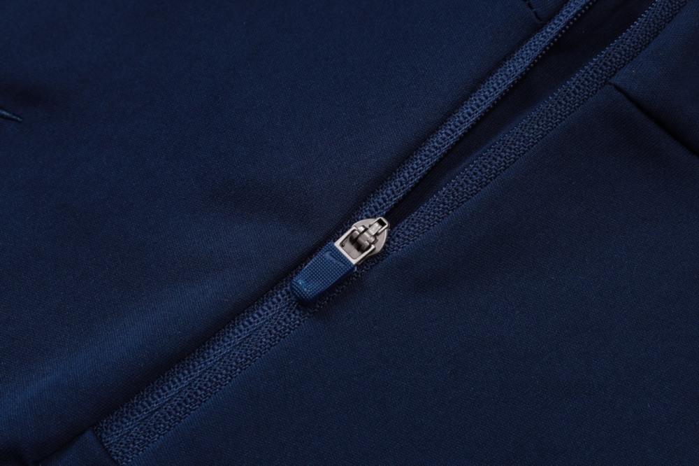 2026 France Cyan Long-sleeved half-pull training kit