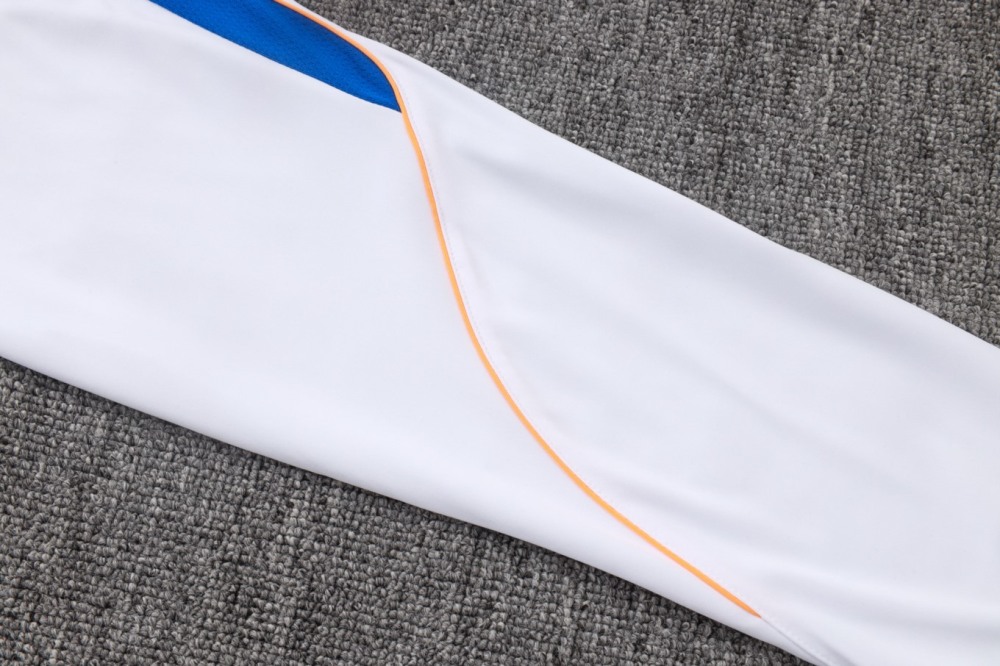 2026 France White Long-sleeved half-pull training kit