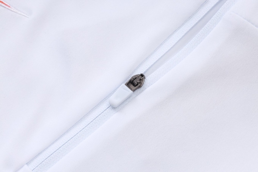 2026 France White Long-sleeved half-pull training kit