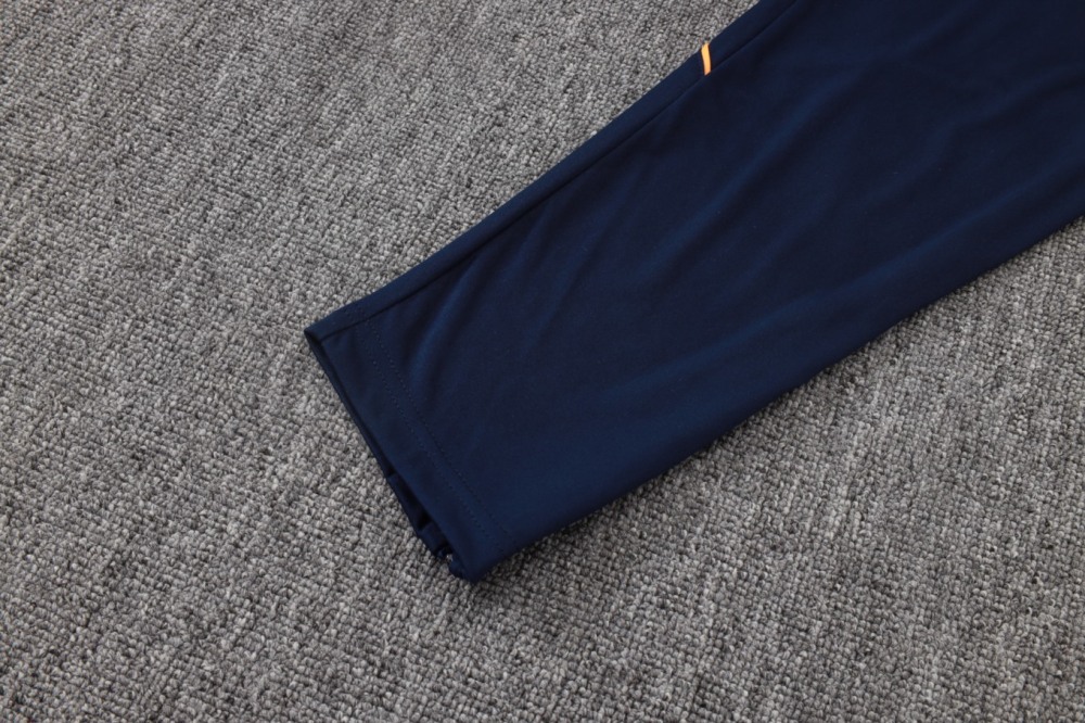 2026 France White Long-sleeved half-pull training kit