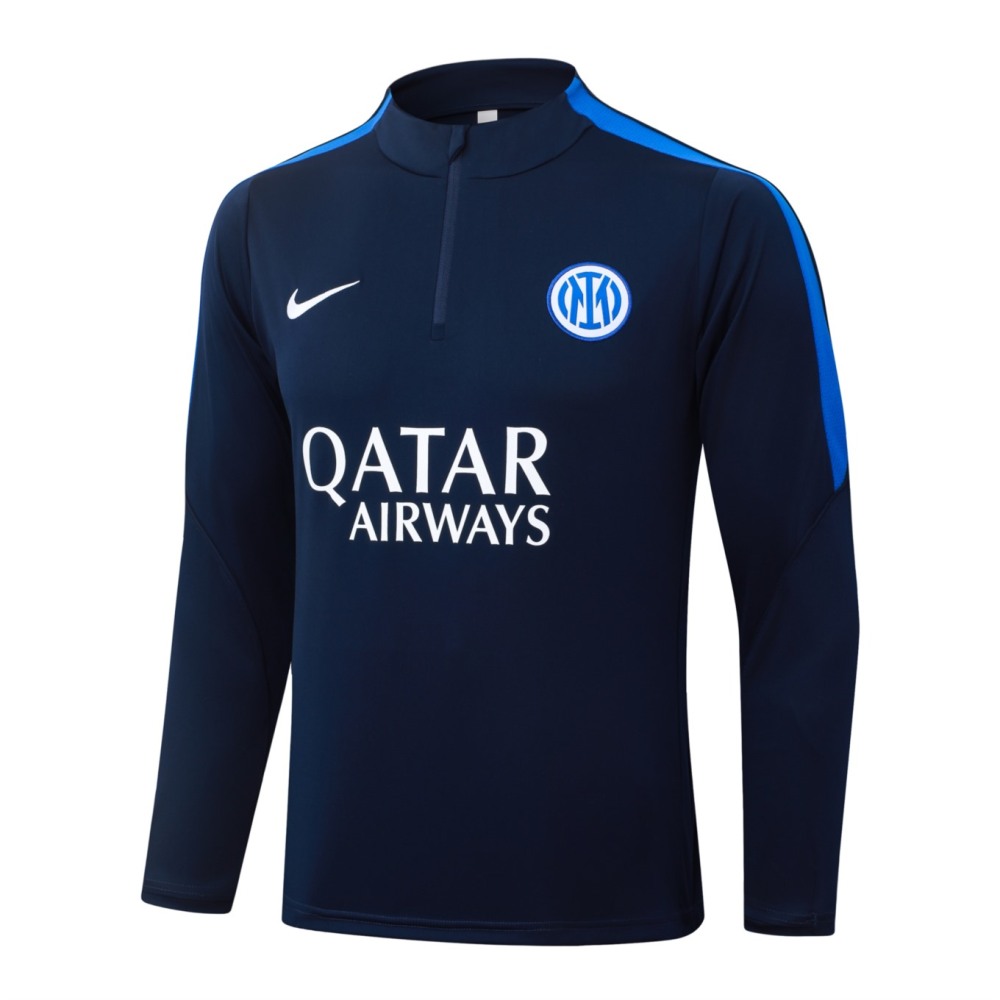 2026 Inter Milan Cyan Long-sleeved half-pull training kit