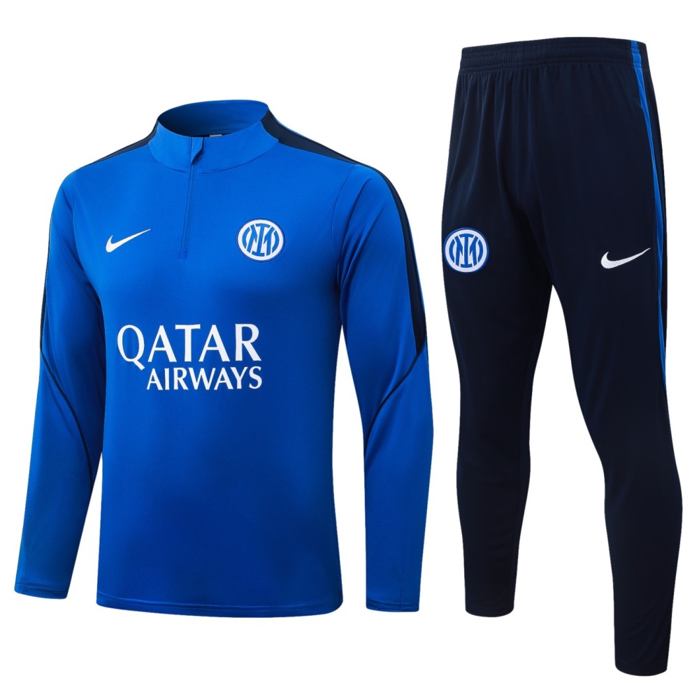 2026 Inter Milan Violet Blue Long-sleeved half-pull training kit