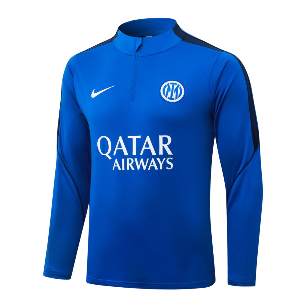 2026 Inter Milan Violet Blue Long-sleeved half-pull training kit