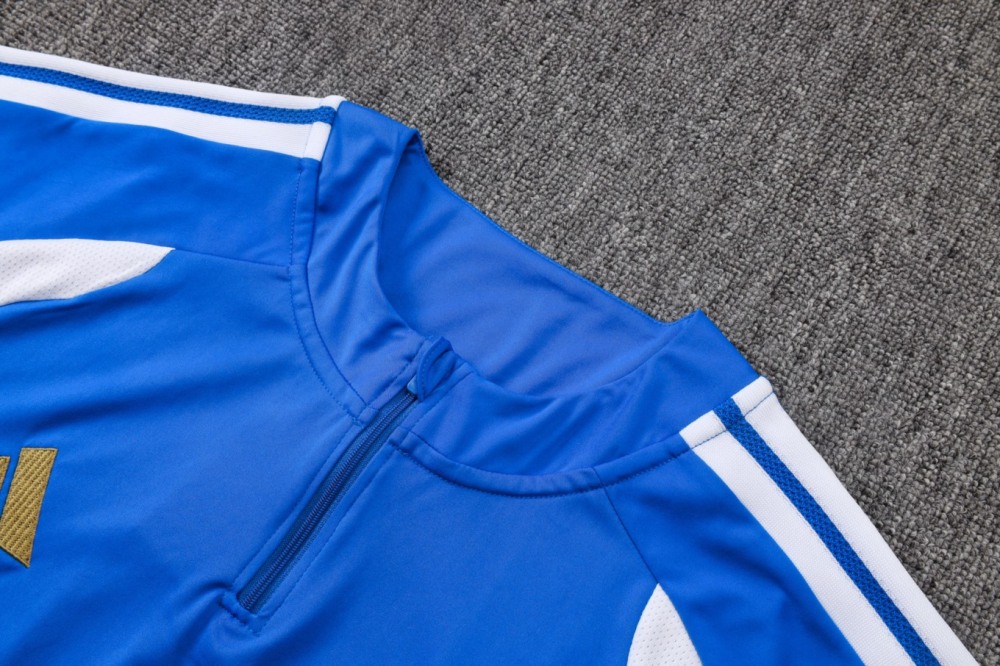 2026 Juventus Violet Blue Long-sleeved half-pull training kit