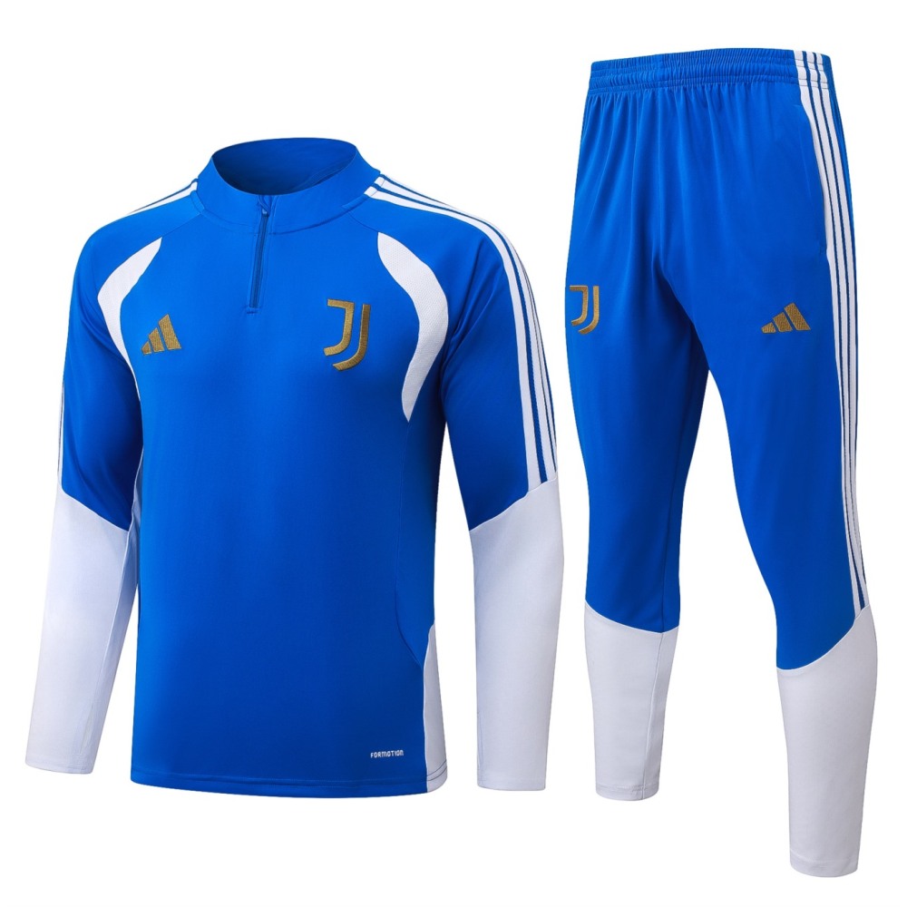 2026 Juventus Violet Blue Long-sleeved half-pull training kit
