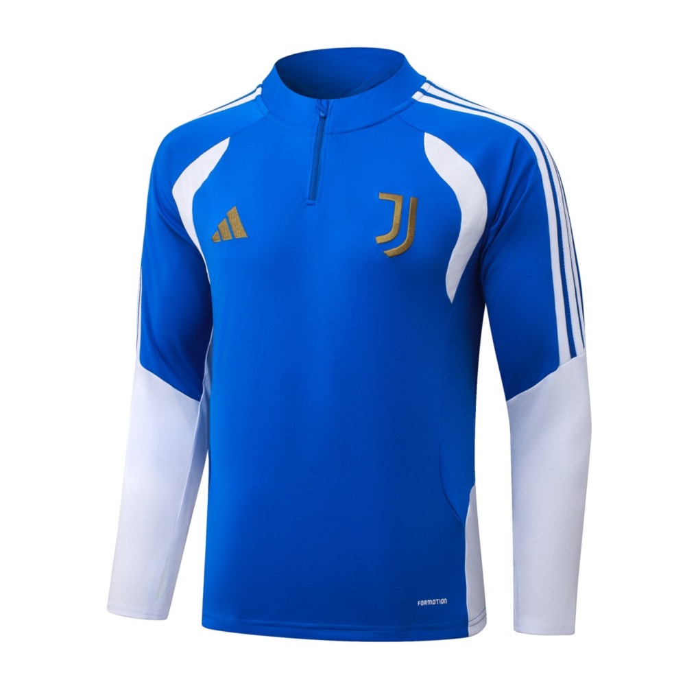 2026 Juventus Violet Blue Long-sleeved half-pull training kit