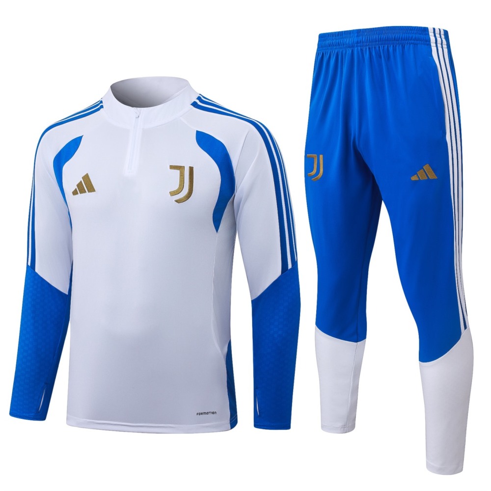 2026 Juventus White Long-sleeved half-pull training kit