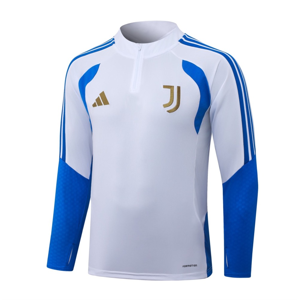 2026 Juventus White Long-sleeved half-pull training kit