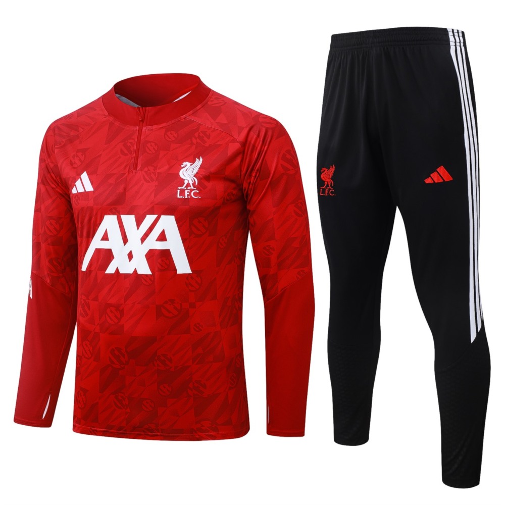 2026 Liverpool Red Long-sleeved half-pull training kit