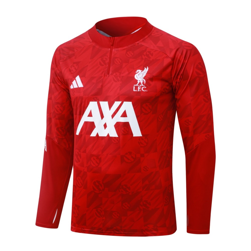 2026 Liverpool Red Long-sleeved half-pull training kit
