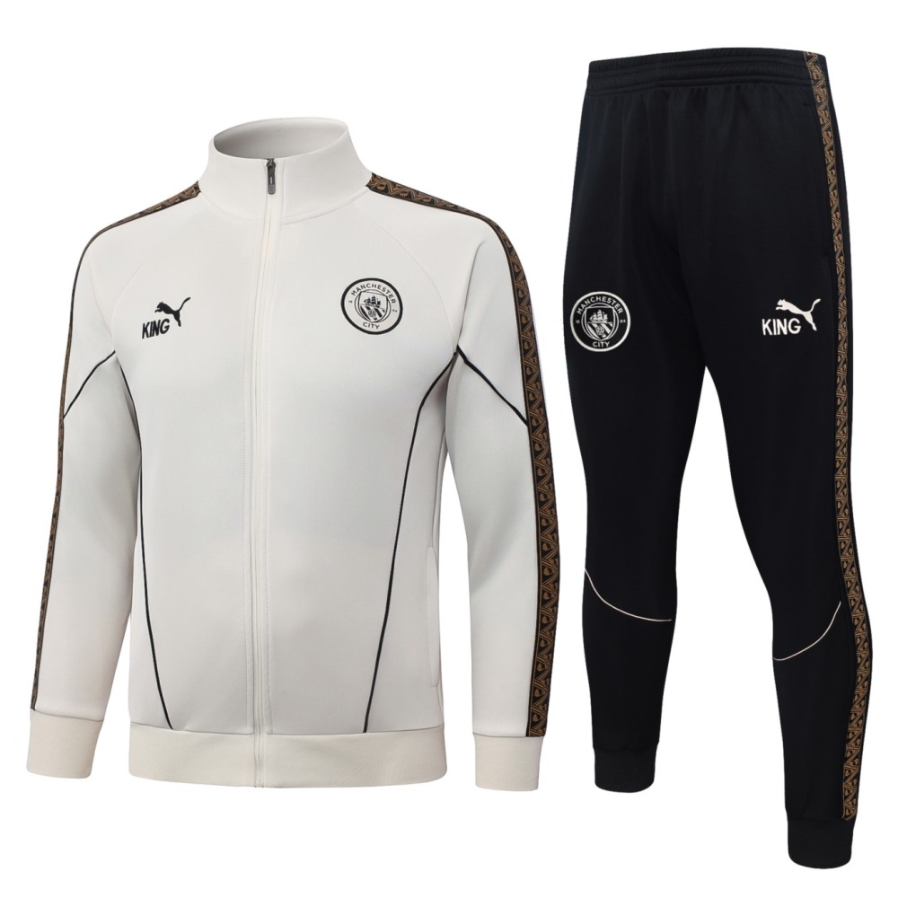 2026 Manchester City Beige Jacket Training Suit Set