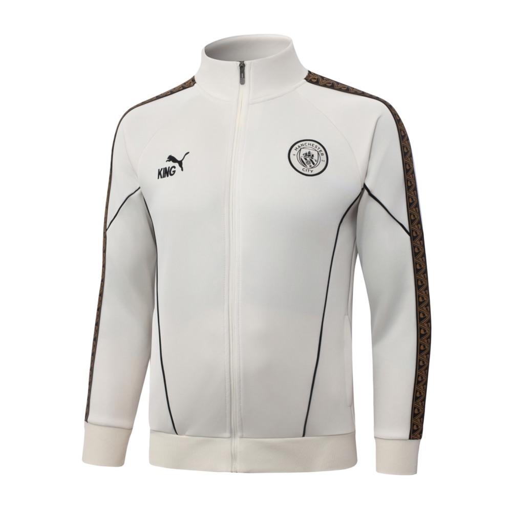 2026 Manchester City Beige Jacket Training Suit Set