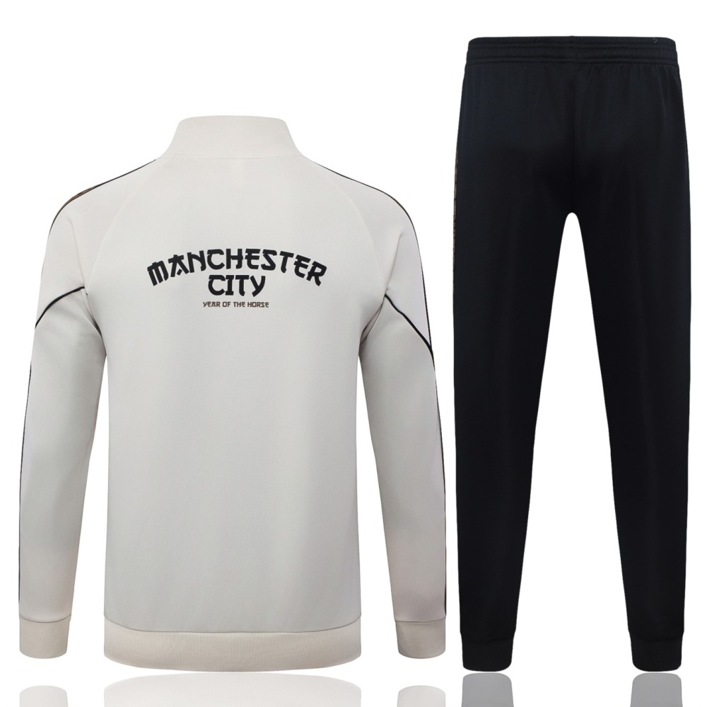 2026 Manchester City Beige Jacket Training Suit Set