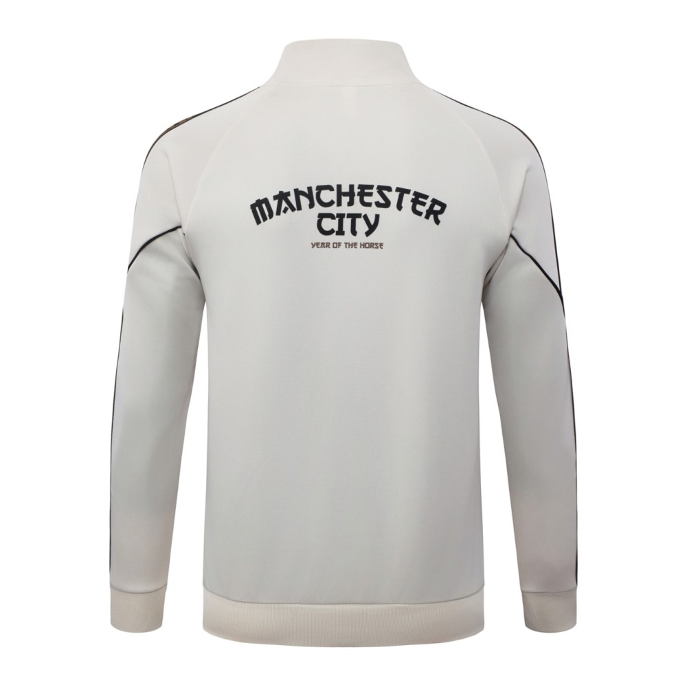 2026 Manchester City Beige Jacket Training Suit Set