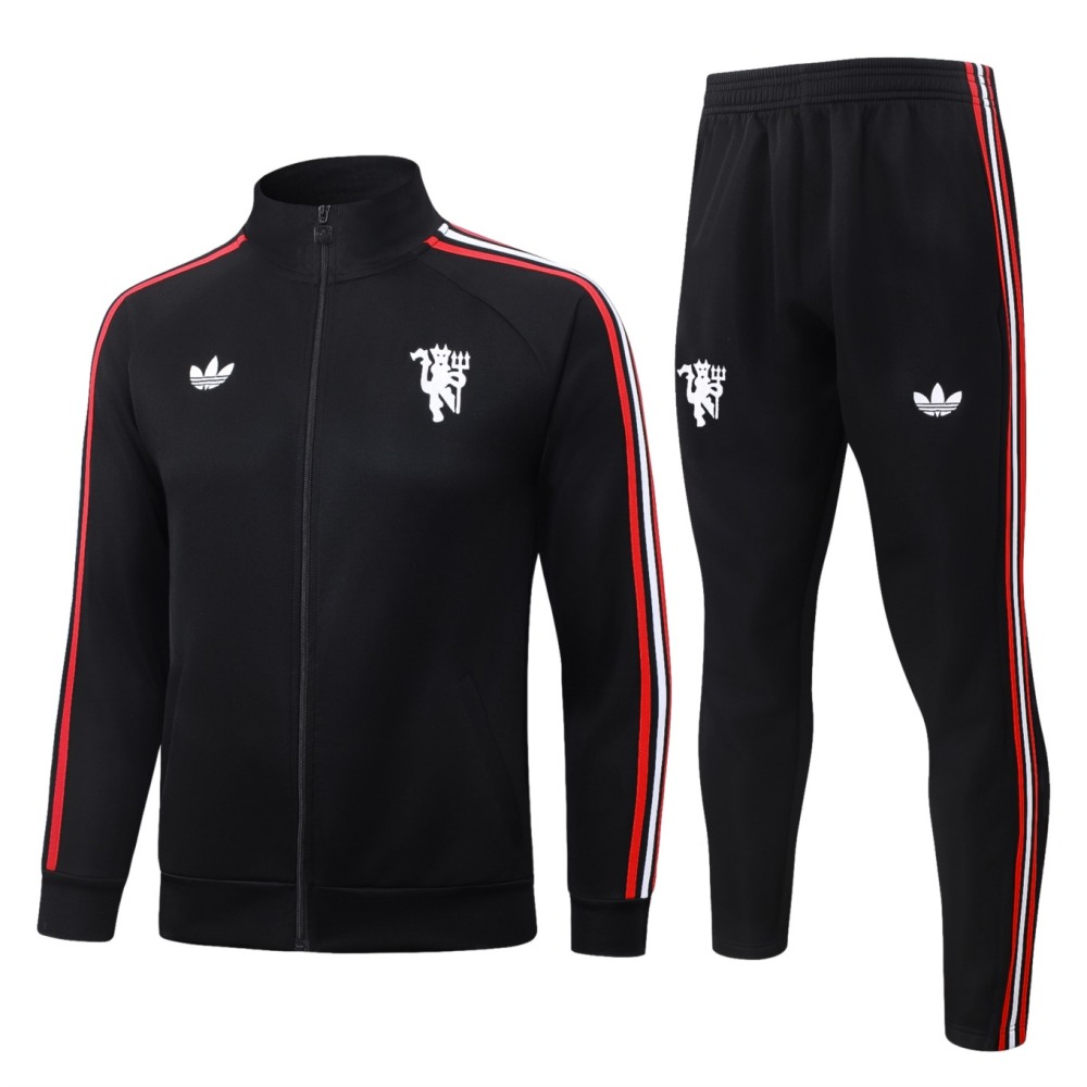 2026 Manchester United Black Jacket Training Suit Set