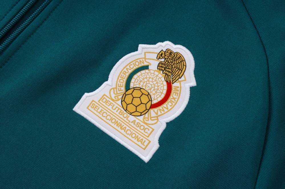 2026 Mexico Dark green Jacket Training Suit Set