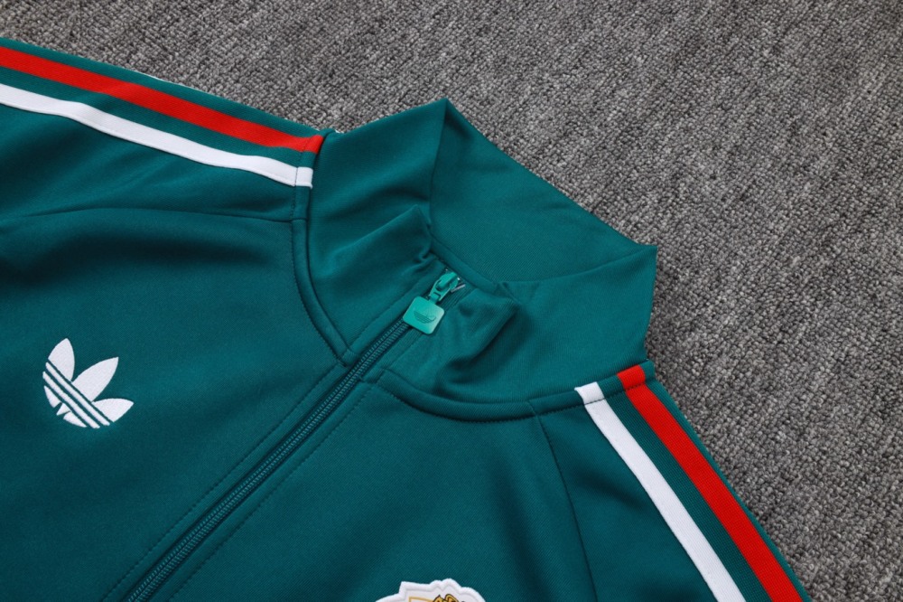 2026 Mexico Dark green Jacket Training Suit Set