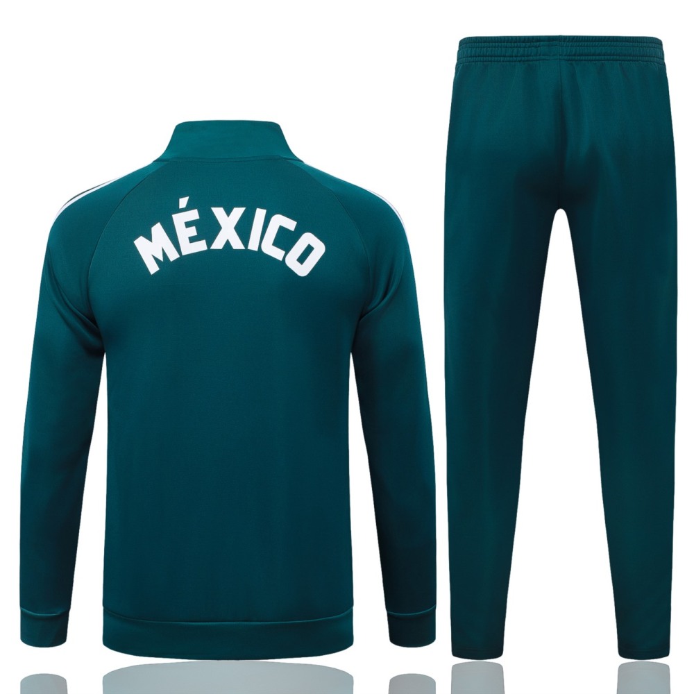 2026 Mexico Dark green Jacket Training Suit Set