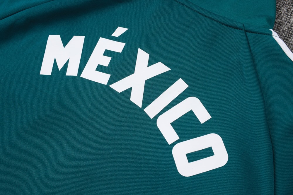 2026 Mexico Dark green Jacket Training Suit Set