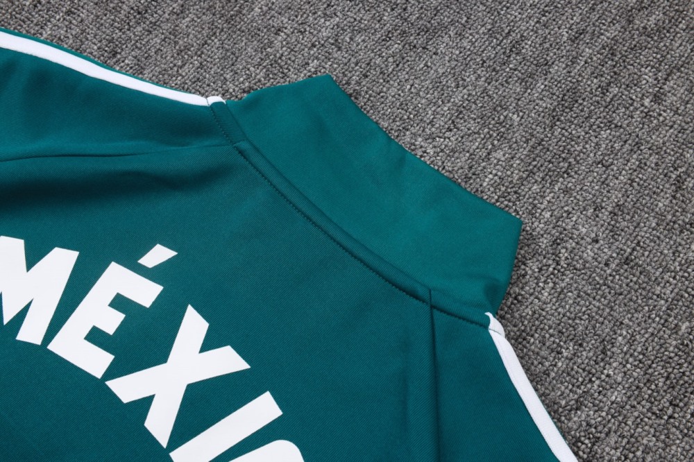 2026 Mexico Dark green Jacket Training Suit Set