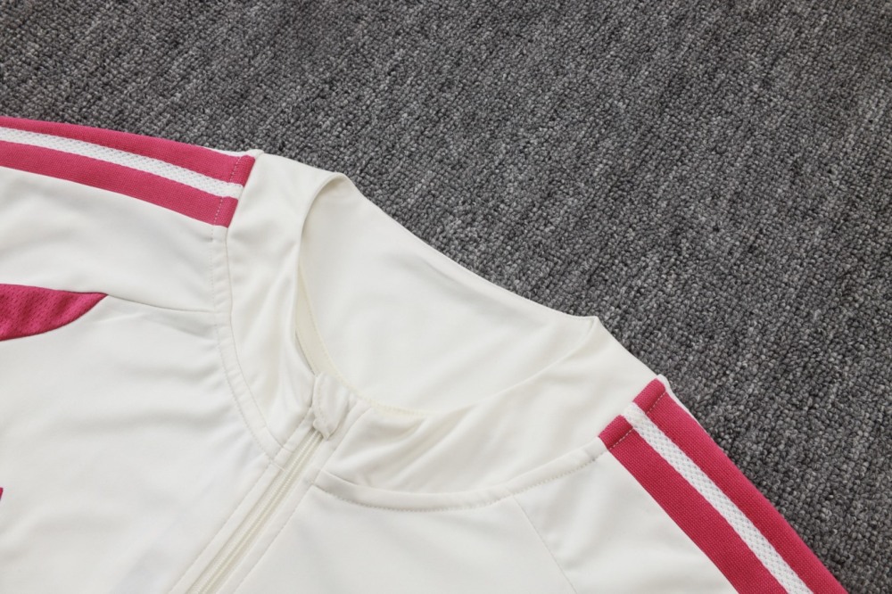 2026 Real Madrid Beige Long-sleeved half-pull training kit