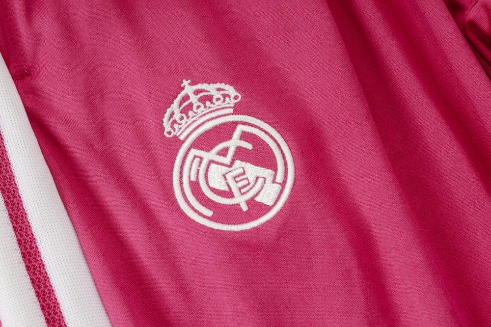 2026 Real Madrid Pink Long-sleeved half-pull training kit