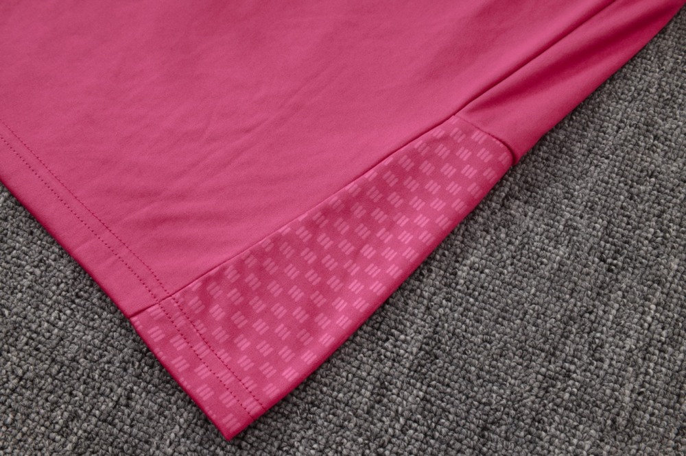 2026 Real Madrid Pink Long-sleeved half-pull training kit