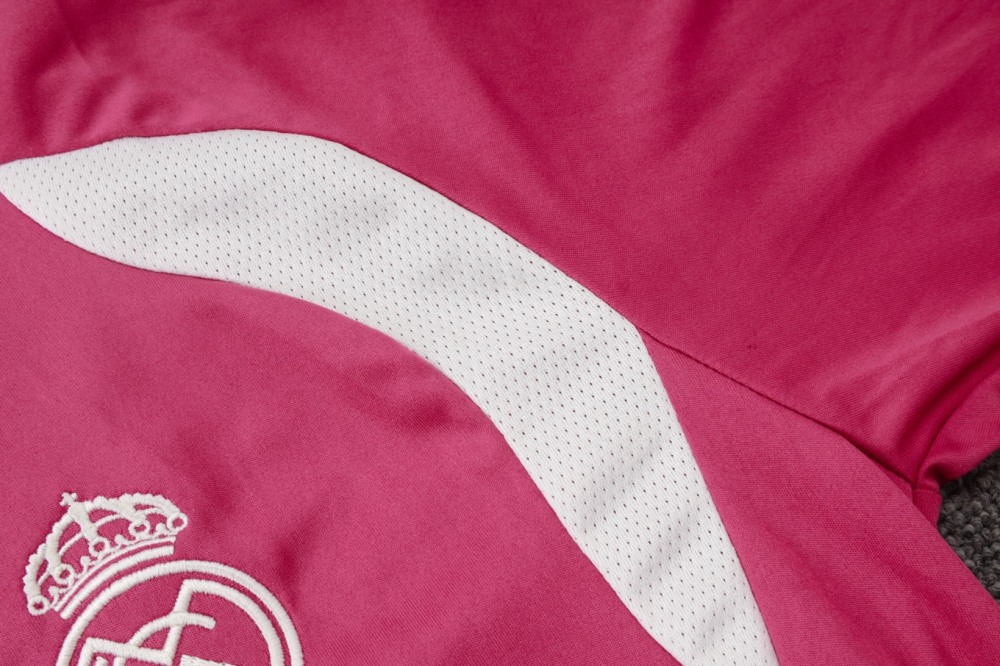 2026 Real Madrid Pink Long-sleeved half-pull training kit