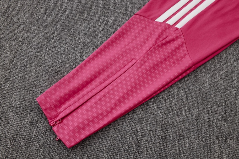 2026 Real Madrid Pink Long-sleeved half-pull training kit