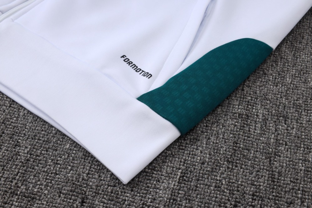 2026 Real Madrid White Jacket Training Suit Set