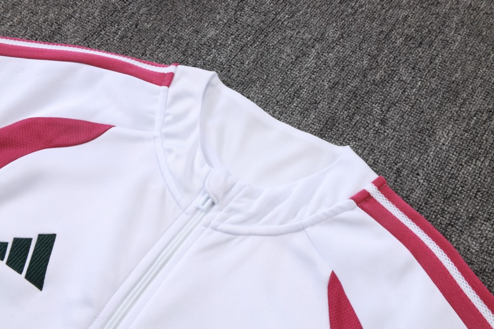 2026 Real Madrid White Jacket Training Suit Set