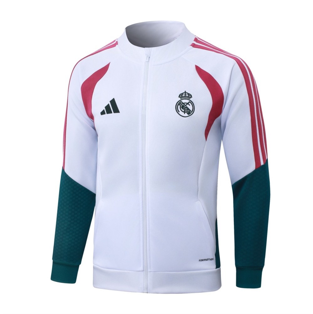 2026 Real Madrid White Jacket Training Suit Set