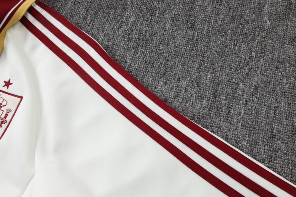 2026 Spain Off-white Jacket Training Suit Set