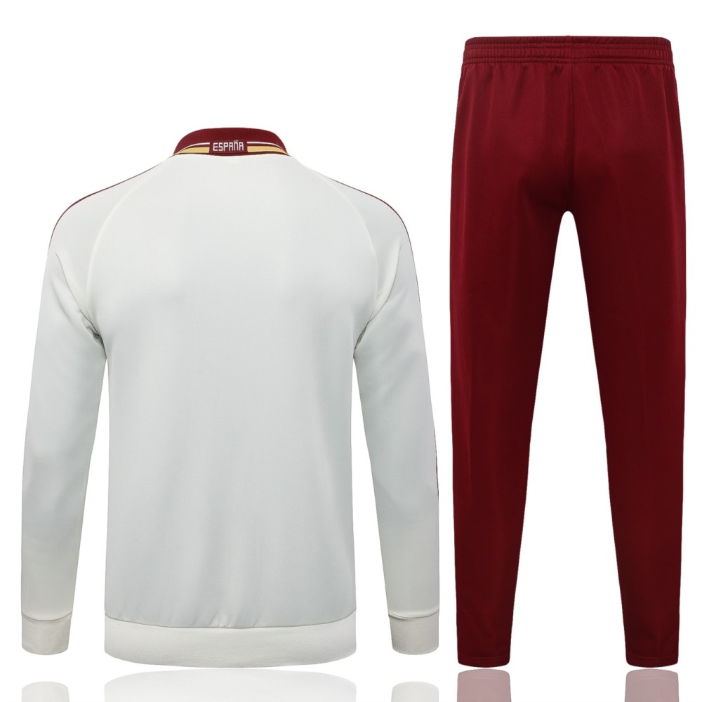 2026 Spain Off-white Jacket Training Suit Set