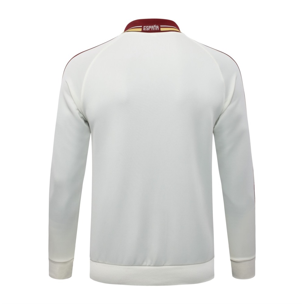 2026 Spain Off-white Jacket Training Suit Set
