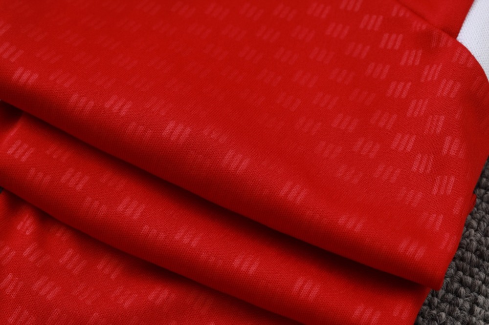 2026 Spain Red Long-sleeved half-pull training kit