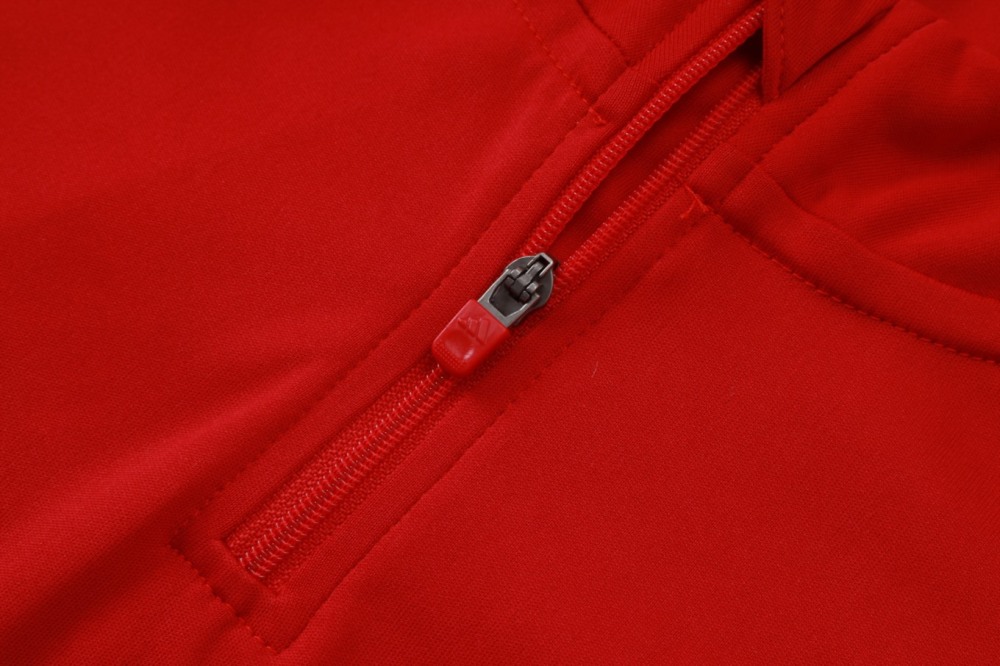 2026 Spain Red Long-sleeved half-pull training kit