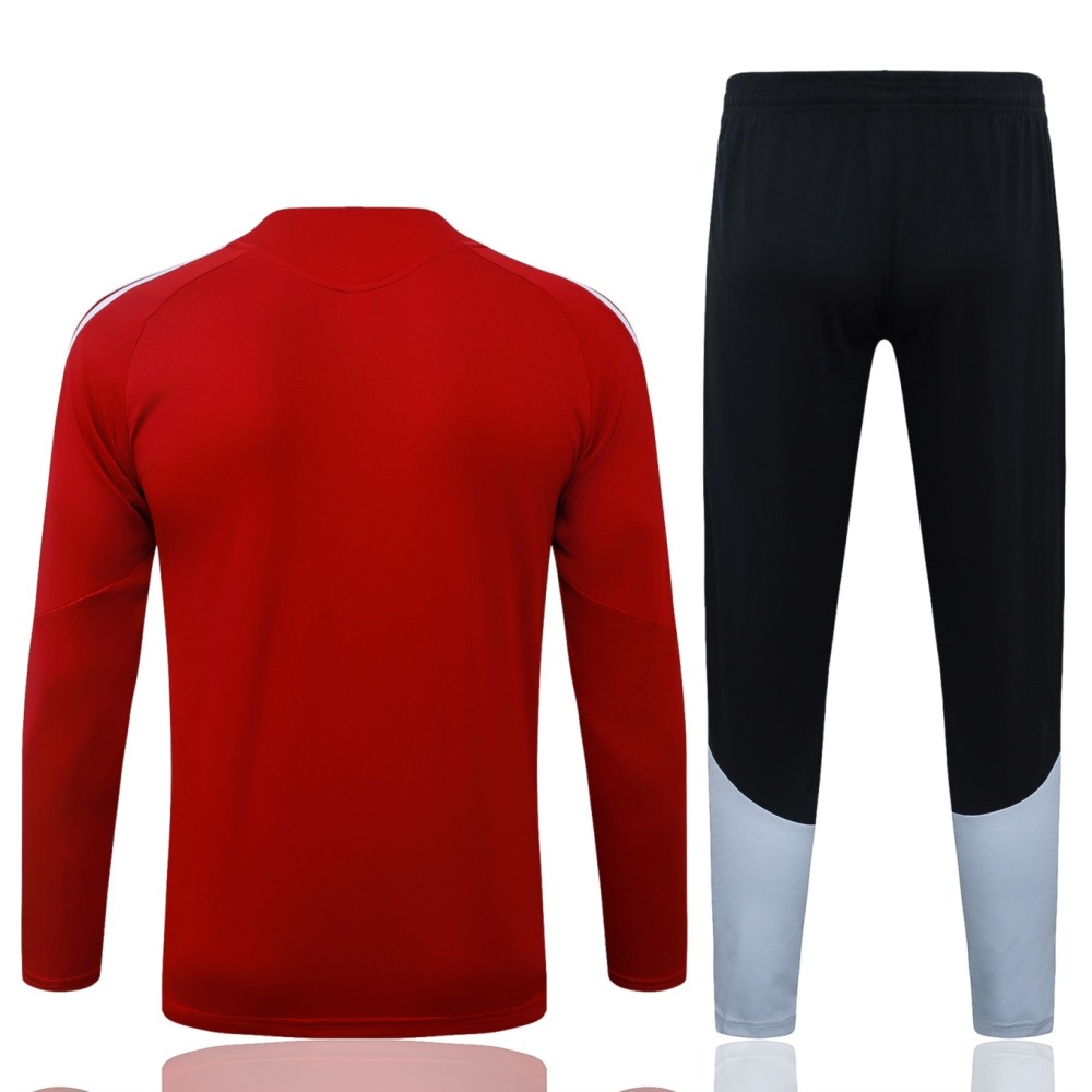 2026 Spain Red Long-sleeved half-pull training kit