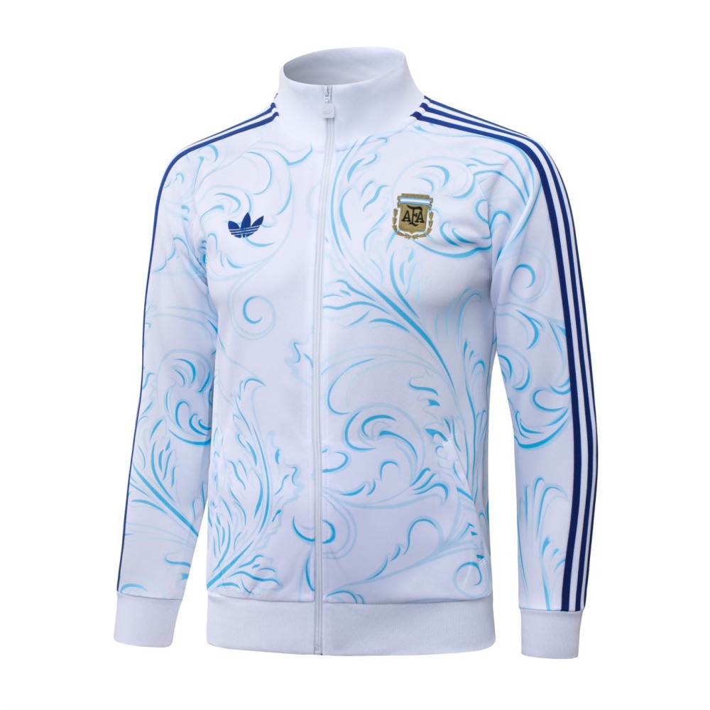 2026 Argentina White Jacket Training Suit Set
