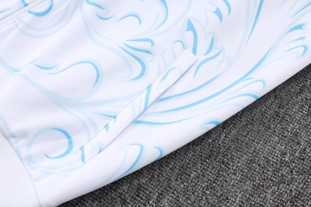 2026 Argentina White Jacket Training Suit Set