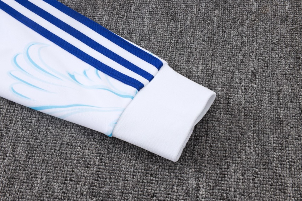 2026 Argentina White Jacket Training Suit Set