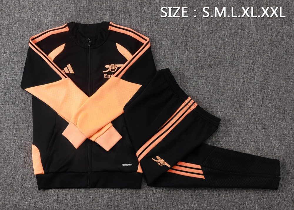 2026 Arsenal Black Jacket Training Suit Set
